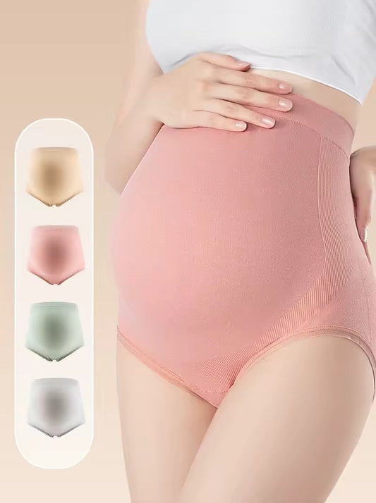 Maternity Clothings High Waist Pregnant Intimates Belly Support Briefs for Pregnant Women Comfortable Solid Color Panties