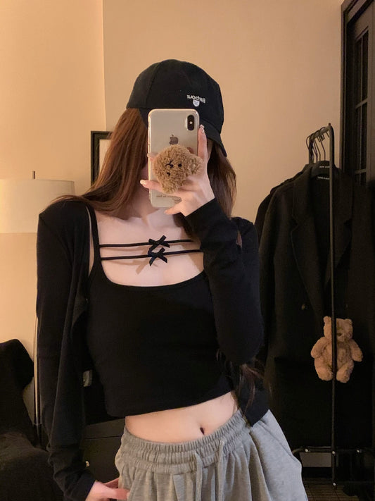 Camis Summer Solid Sleeveless Hollow Belt Tank Tops Sports In Bras Women Streetwear