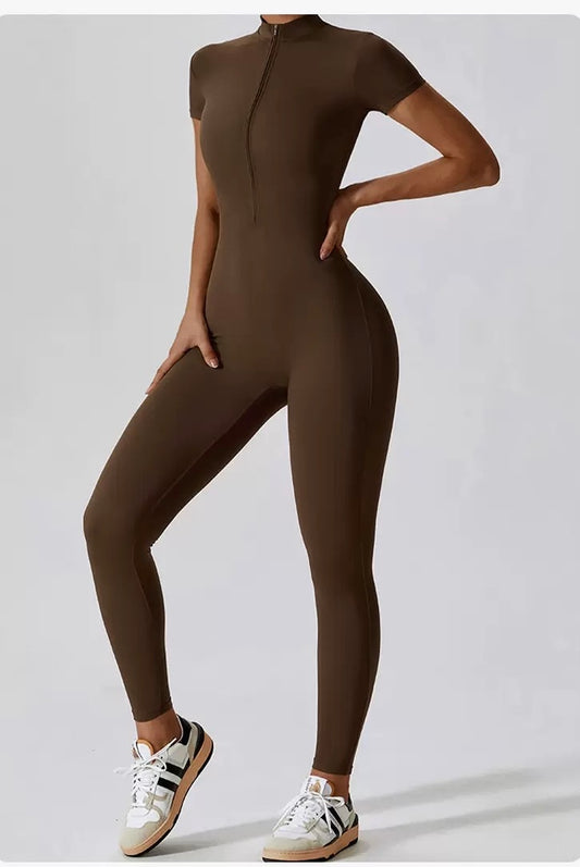 Sports Jumpsuits Women's Tracksuit One-Piece Fitness Suit Gym Sets Long Sleeves Exercise Bodysuit Woman