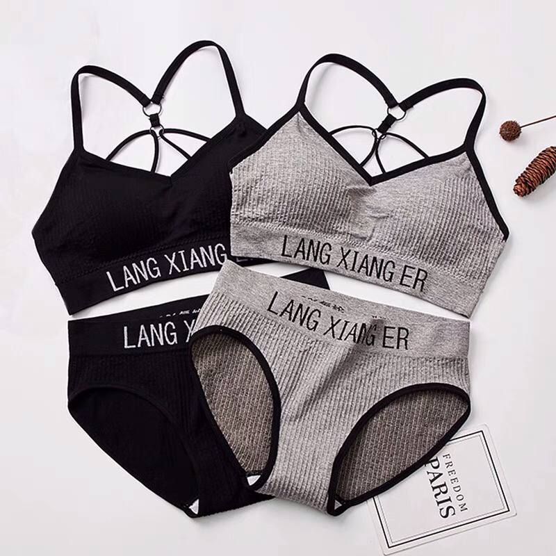 Seamless Japanese Girl Bra And Brief Sets Sexy Lady's Sports Underwear Sets