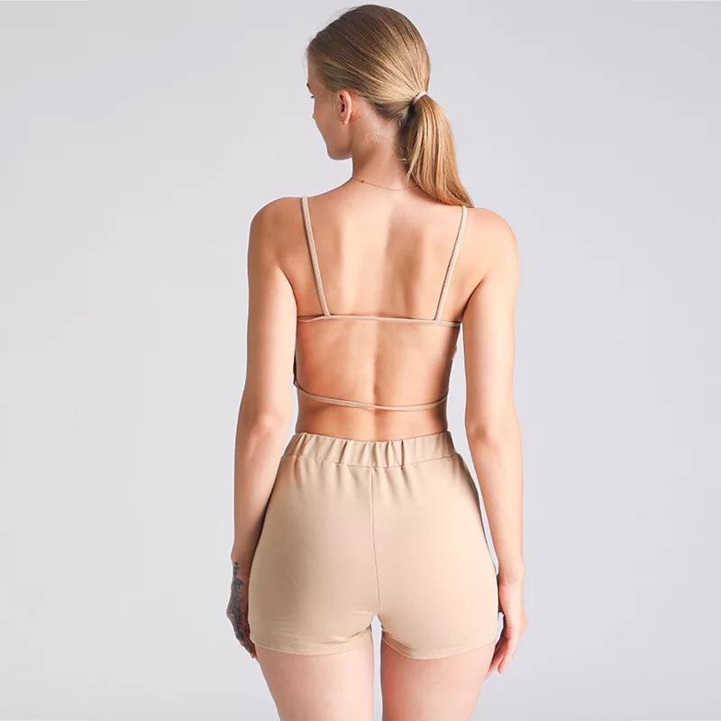 Autumn Women Two Pieces Set Clothing Crop Top Pants Set