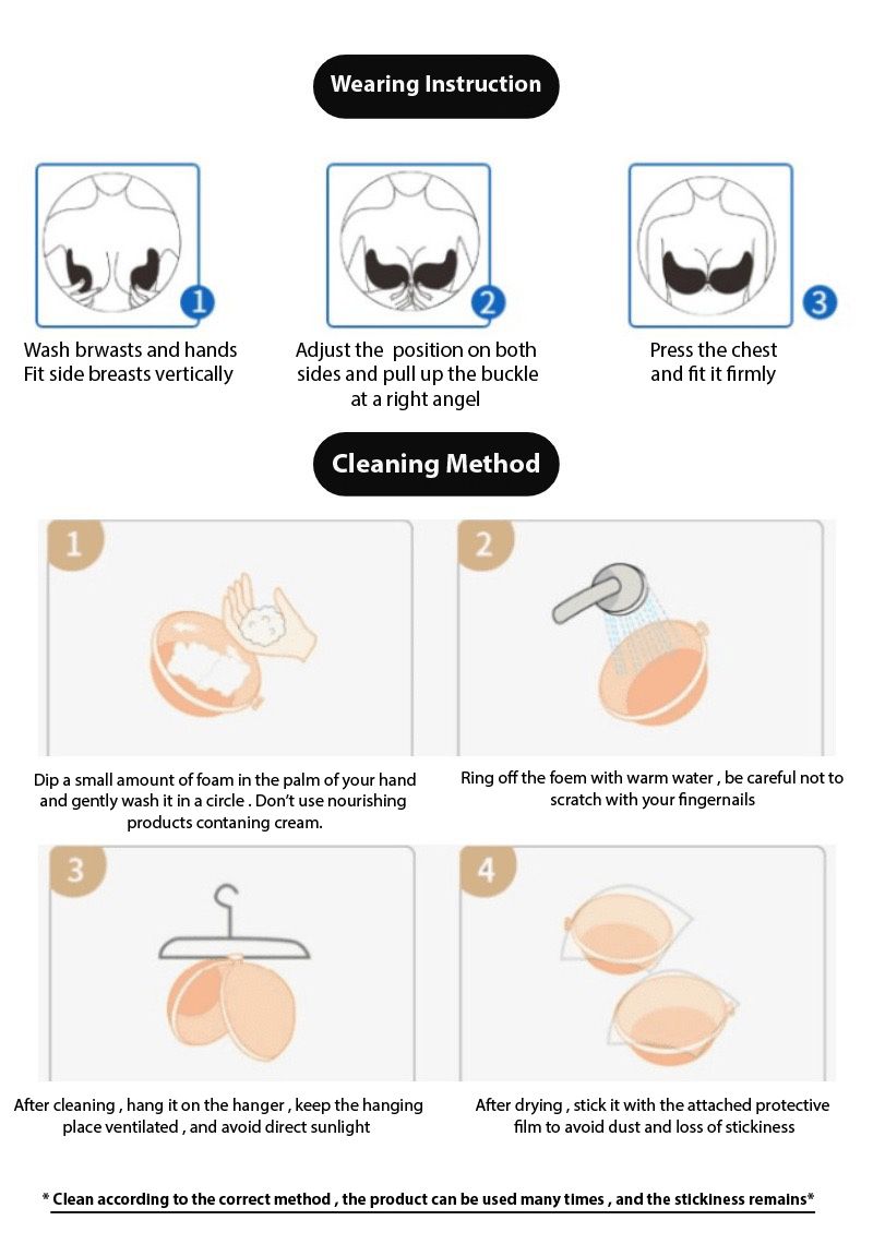 INVISIBLE SILICON BRA WITHOUT STRAP 2026