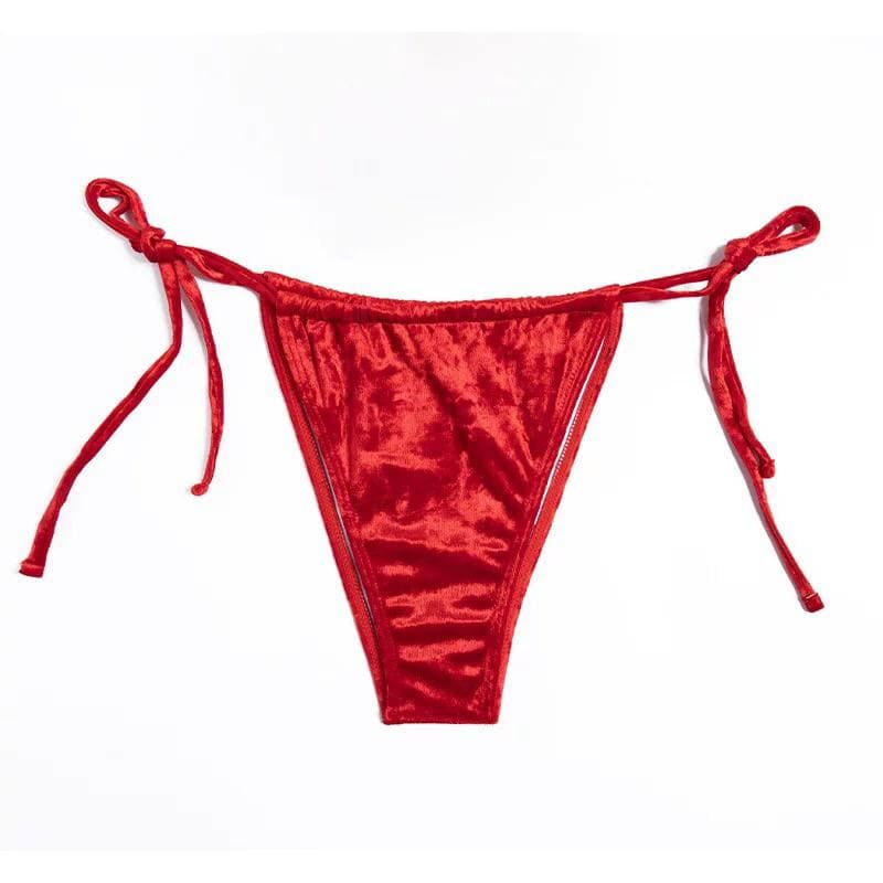 Red Silky bikini