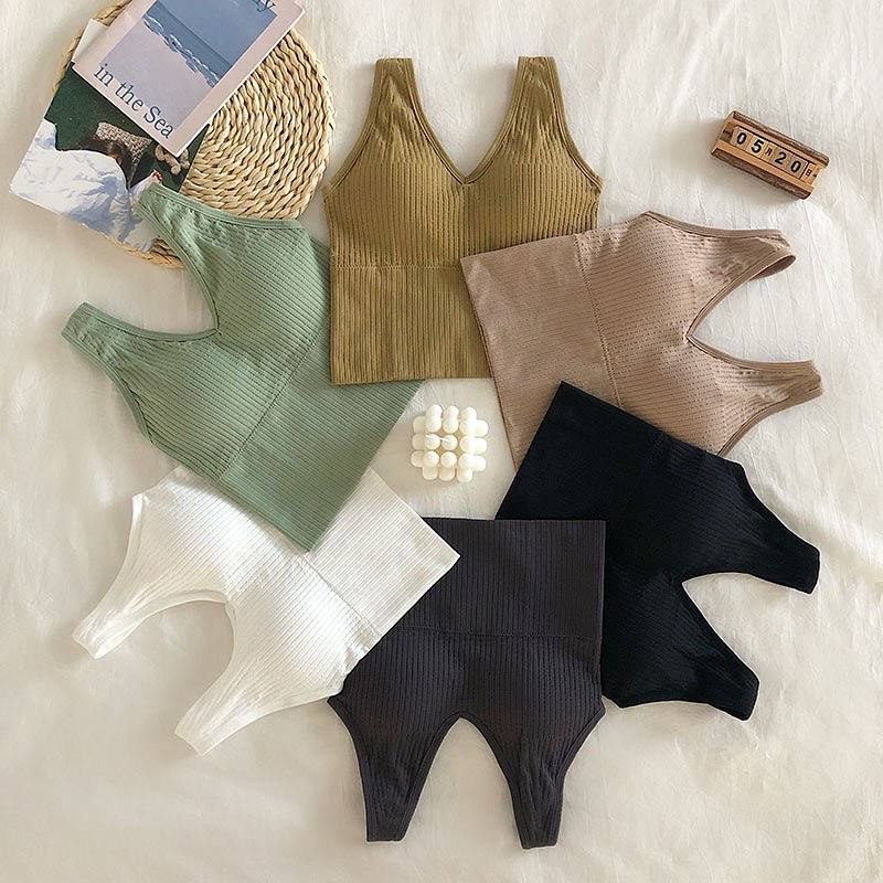 Short Outerwear Women's Sports Vest Summer 2022  New Bottoming Top Belt Chest Pad Tube Top Sling