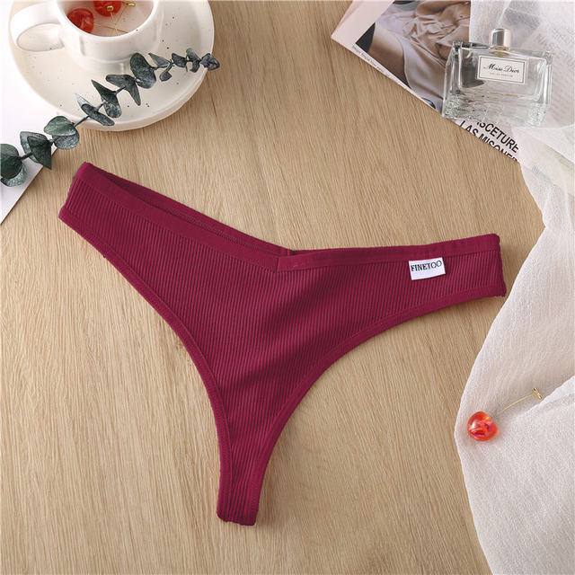 Women Cotton G-String Thongs Panties Strings Underwear