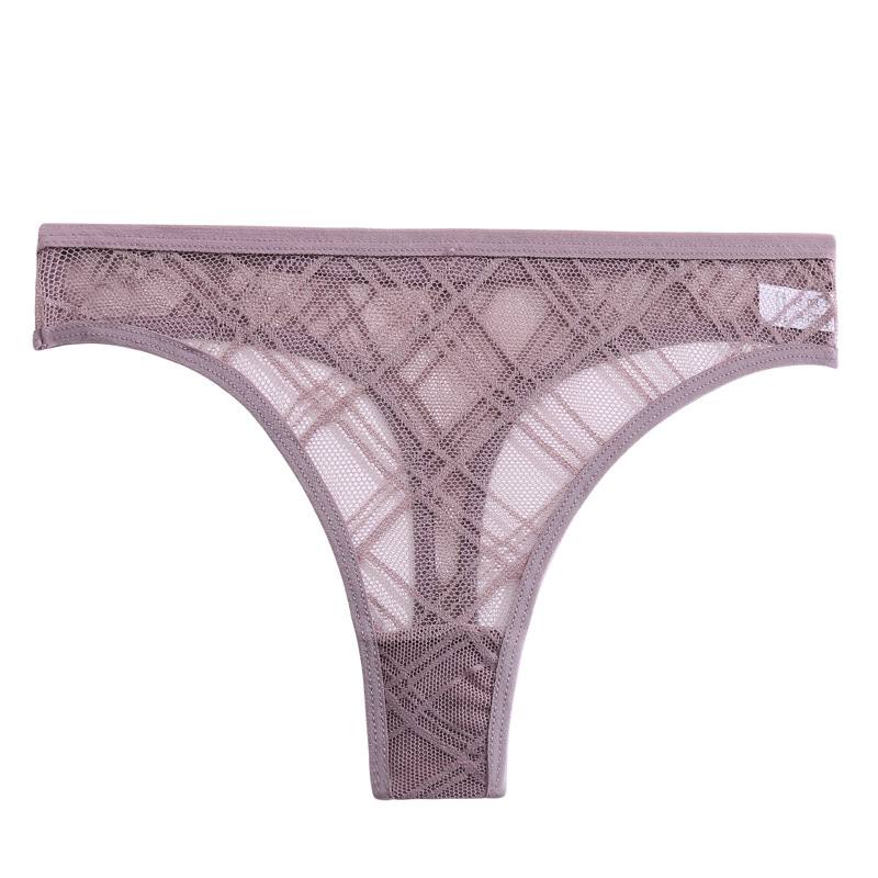 Sexy Floral Transparent Women Thongs G-String Lingerie Lace Panties