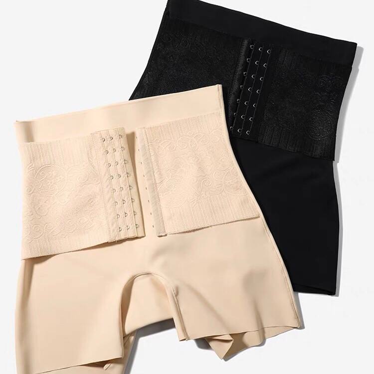 Waist And Abdomen Underwear women Body Sculpting Small Belly Strong High Waist Hip Plastic Artifact Summer Safety Pants