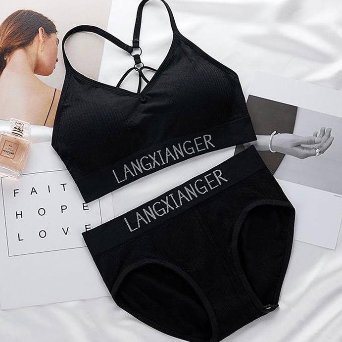 Seamless Japanese Girl Bra And Brief Sets Sexy Lady's Sports Underwear Sets