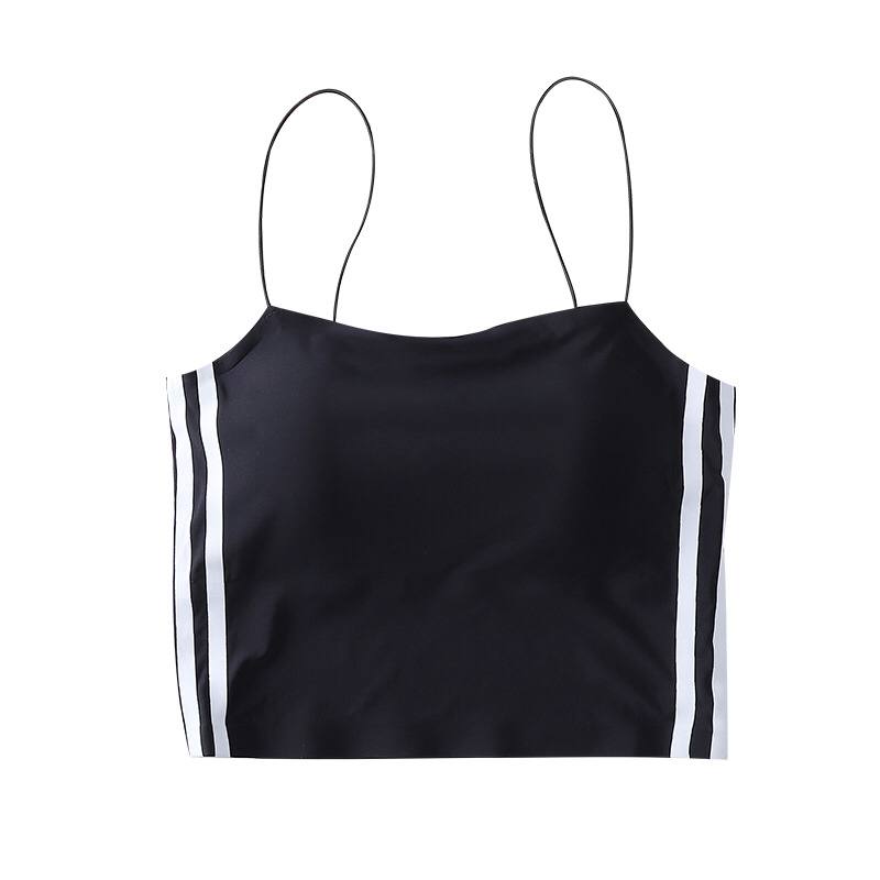 Ladies Seamless Vest With Suspenders On The Outside, Bottoming On The Inside, Ice Silk Sleeveless Top