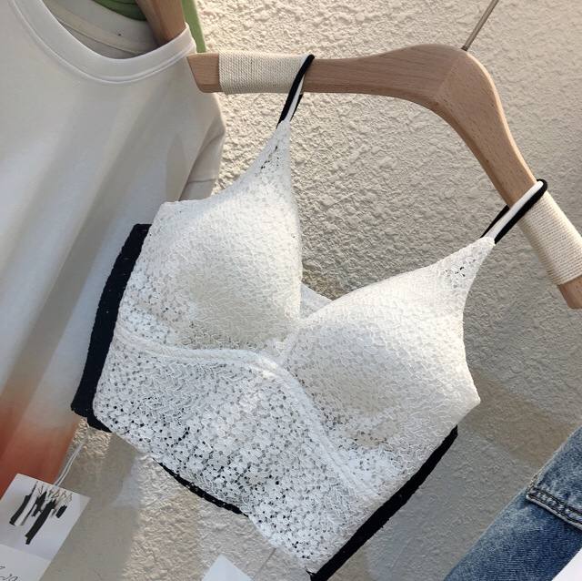 French Niche Lace Vest Women Wear Small Suspenders Inside And Outside Wear A Trendy Bottoming Shirt Top