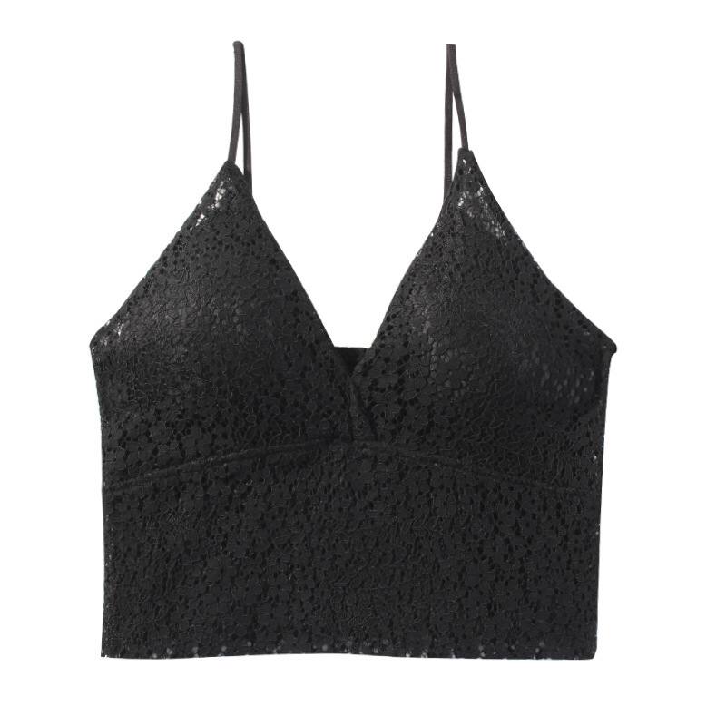 French Niche Lace Vest Women Wear Small Suspenders Inside And Outside Wear A Trendy Bottoming Shirt Top