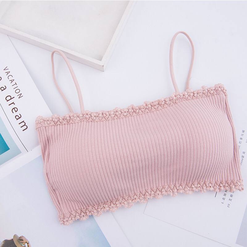 Tube Top Warp Chest Anti-glare Girl Bra Gather Underwear Bottom Hanging Short Summer With Beautiful Back