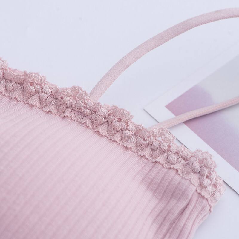 Tube Top Warp Chest Anti-glare Girl Bra Gather Underwear Bottom Hanging Short Summer With Beautiful Back