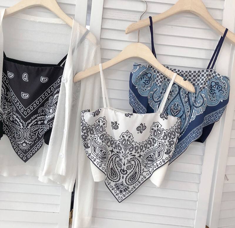 Summer Women Irregular Crafted Vest Female Wear Belly Pocket Tube Tank Top