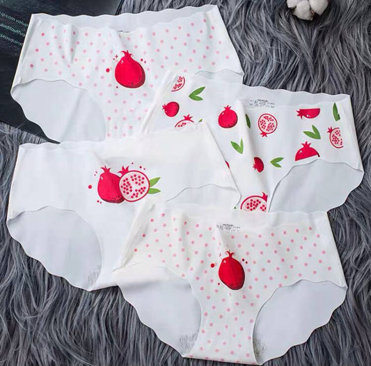 Seamless Ice Silk Bag Hip Panties