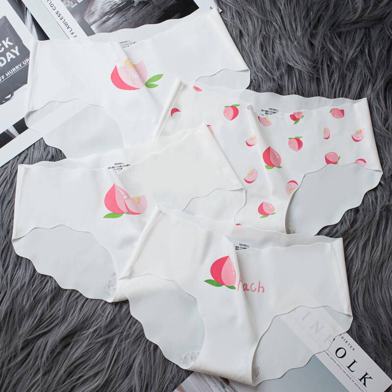 Seamless Ice Silk Bag Hip Panties