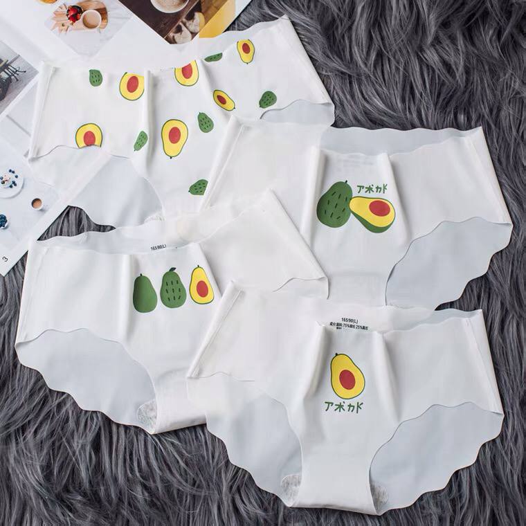 Seamless Ice Silk Bag Hip Panties