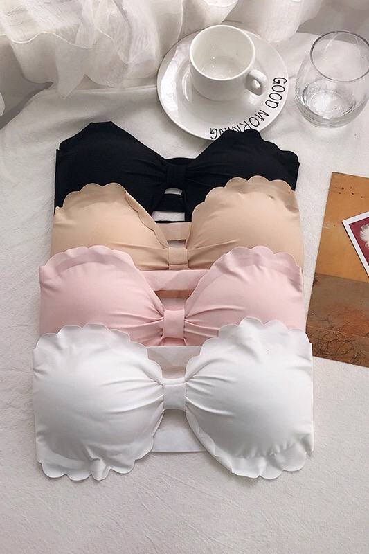 Korean Strapless Bra Sexy Non-Slip Push-Up Invisible Bra Underwear Suits