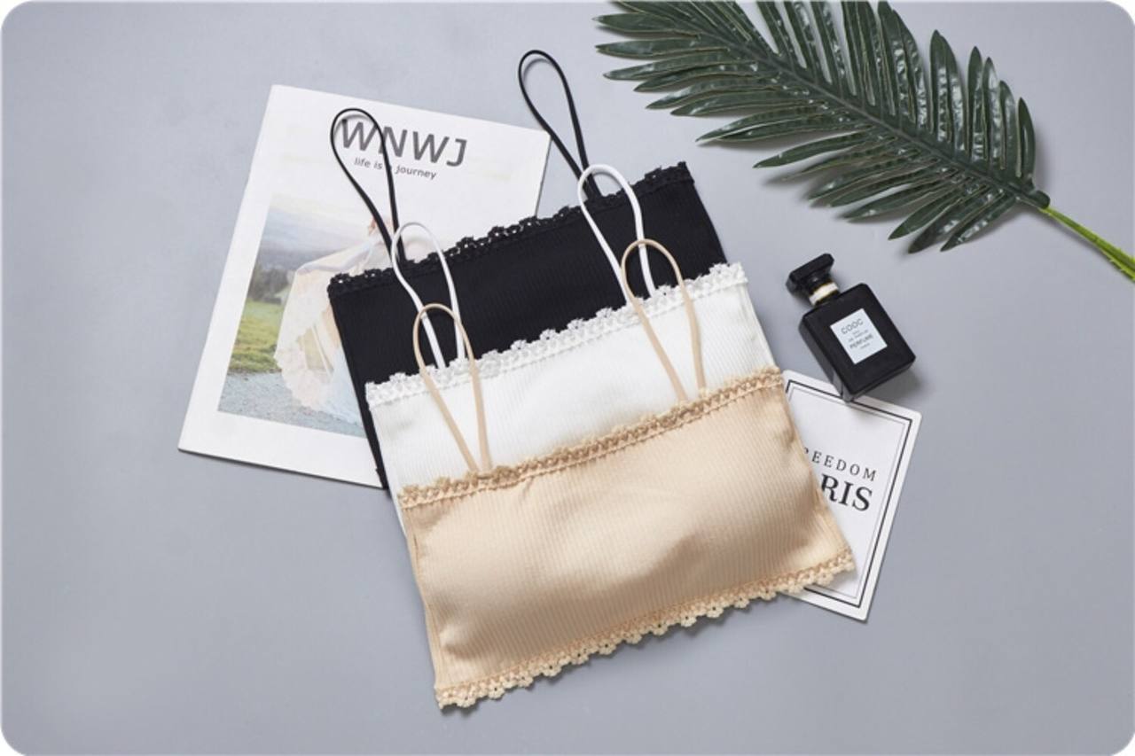 Tube Top Warp Chest Anti-glare Girl Bra Gather Underwear Bottom Hanging Short Summer With Beautiful Back