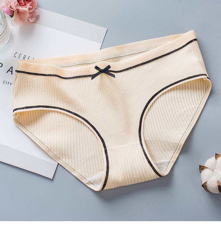 Japanese Color Middle Waist Comfortable Cotton Panties