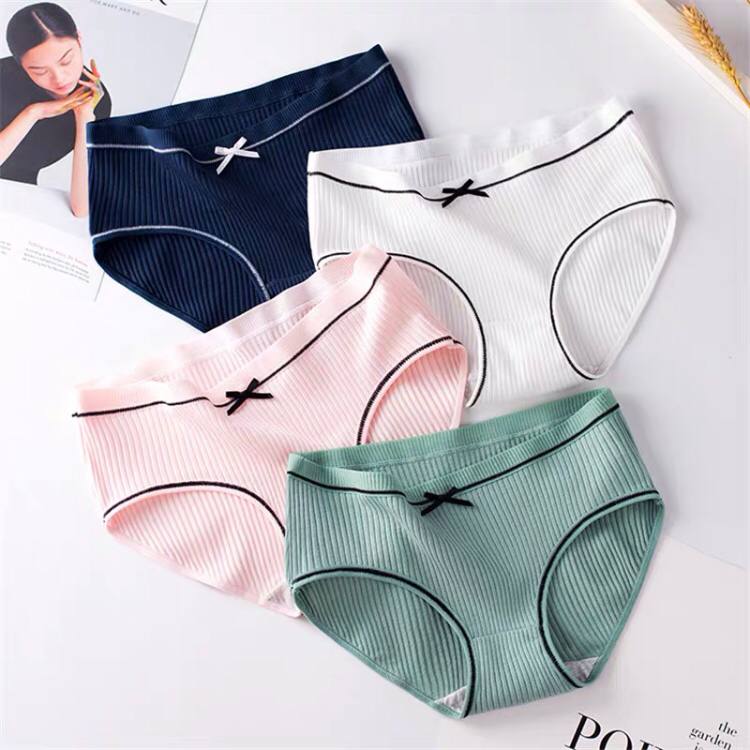 Japanese Color Middle Waist Comfortable Cotton Panties