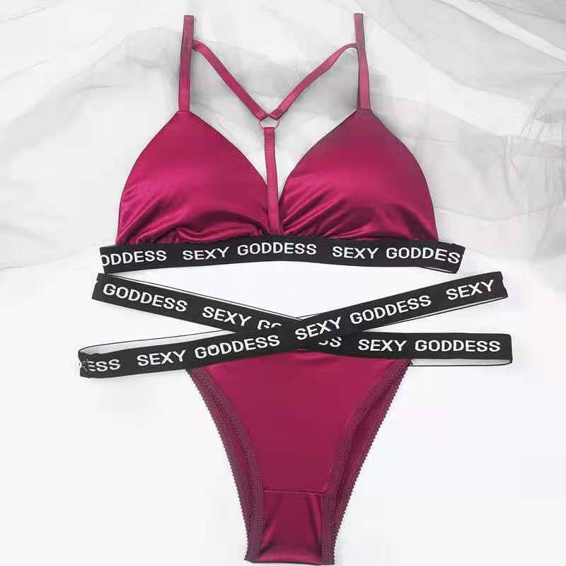 New England Girls Cross Straps Vacation Beach Style Tube Top Bra Set