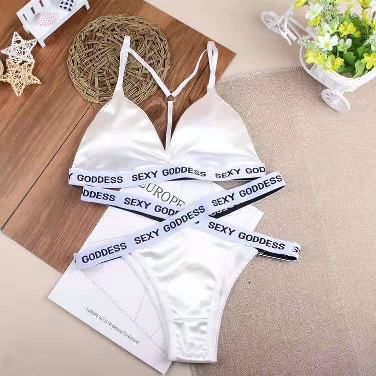 New England Girls Cross Straps Vacation Beach Style Tube Top Bra Set