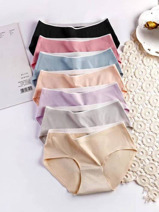 Women's Underwear Cotton Antibacterial Mid-Waist Girls Underwear Graphene Breathable Briefs