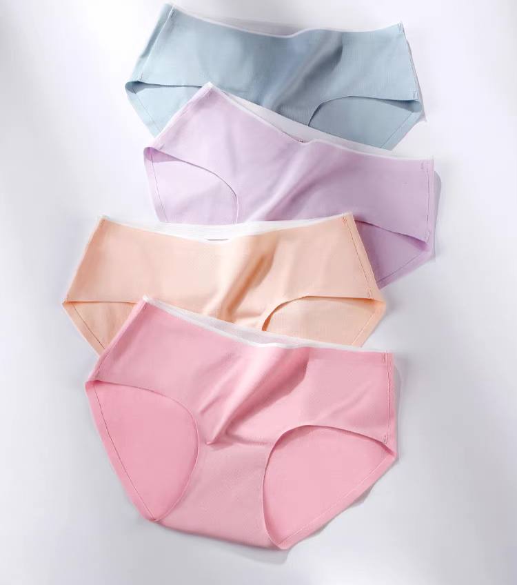 Women's Underwear Cotton Antibacterial Mid-Waist Girls Underwear Graphene Breathable Briefs