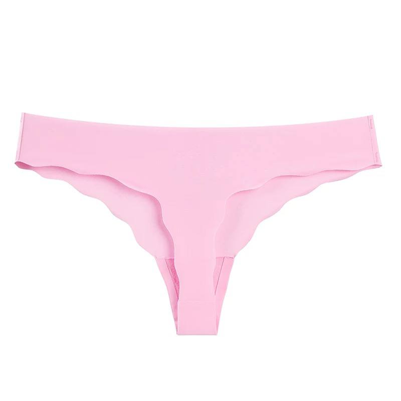 Women Underwear Seamless Sexy Thongs Underwear Ice Silk Comfy G-String Panties