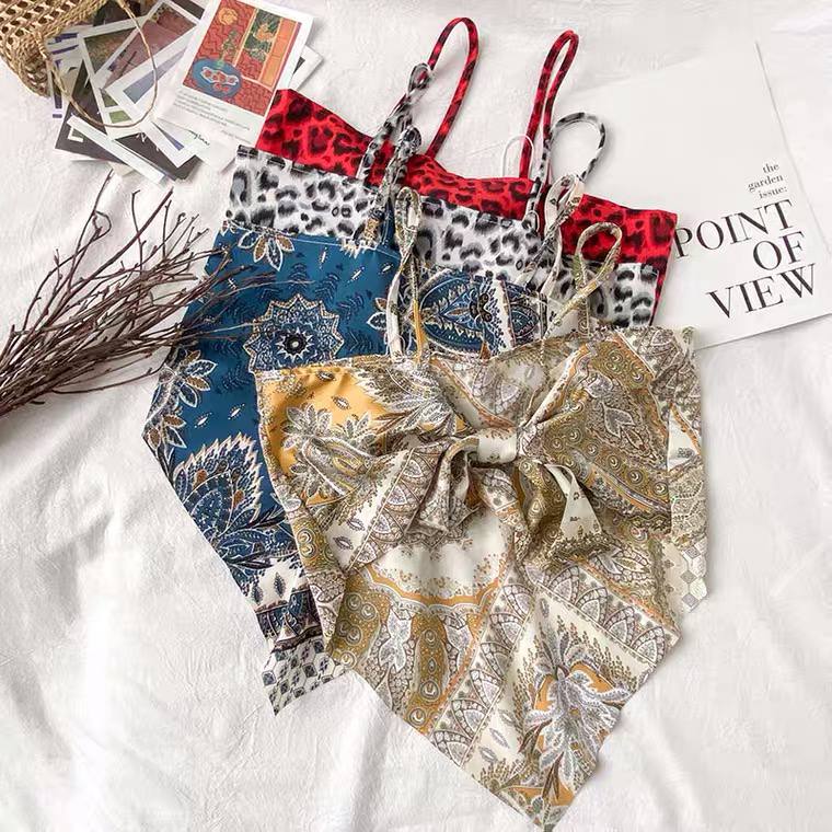 American Small Suspenders Women’s Summer New Cashew Flower