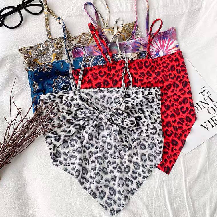 American Small Suspenders Women’s Summer New Cashew Flower