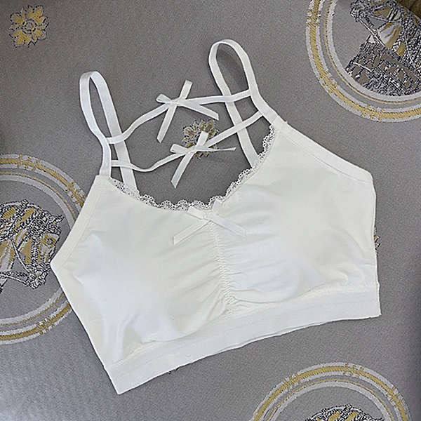 Bow-Knot Suspender Underwear Pure Desire Wind Lace Inner Jacker Female Summer Outerwear Sexy Beautiful Back Tube Top