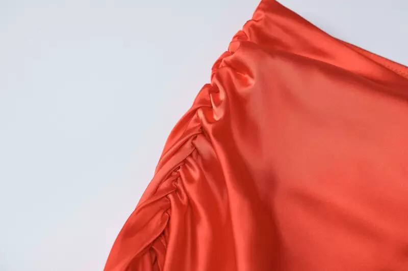 Sexy Slim Sleeveless Double Satin Layer Crop Tops And Skirts Women’s Casual Two Pieces Set