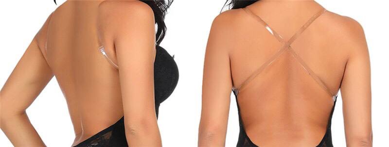 Sexy Full Body-Shaper Bra Women Deep V Convertible Bra Thongs Shape-Wear Backless Invisible Push Up Underwear Slimming Bodysuit