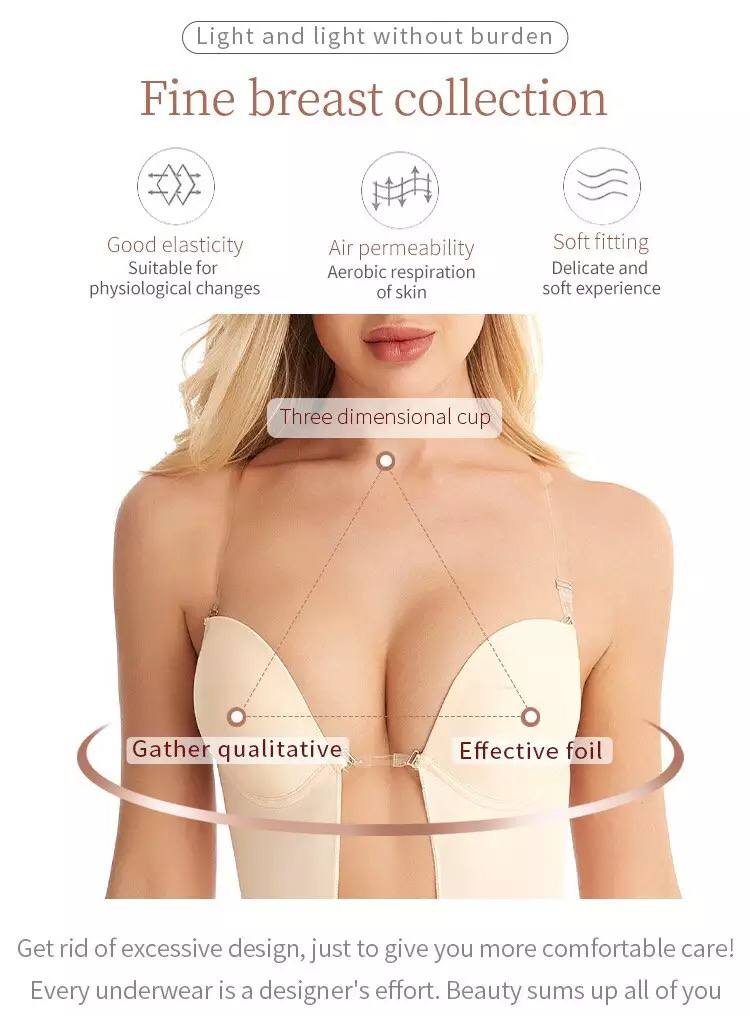 Sexy Full Body-Shaper Bra Women Deep V Convertible Bra Thongs Shape-Wear Backless Invisible Push Up Underwear Slimming Bodysuit