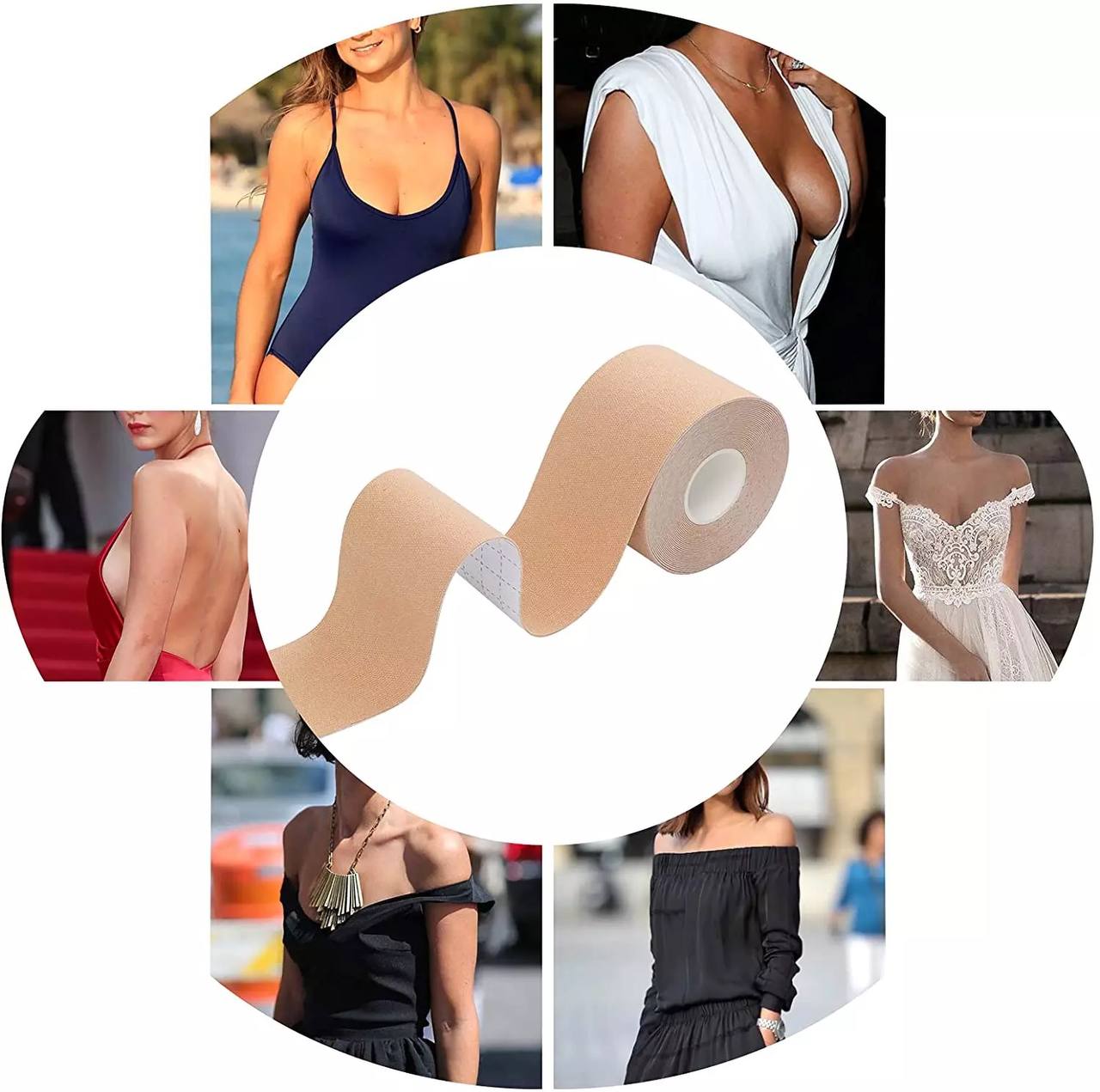 Long Lifting Breast Paste Anti-Sagging Thin Breathable Breast Lifting Stickers Chest Tape