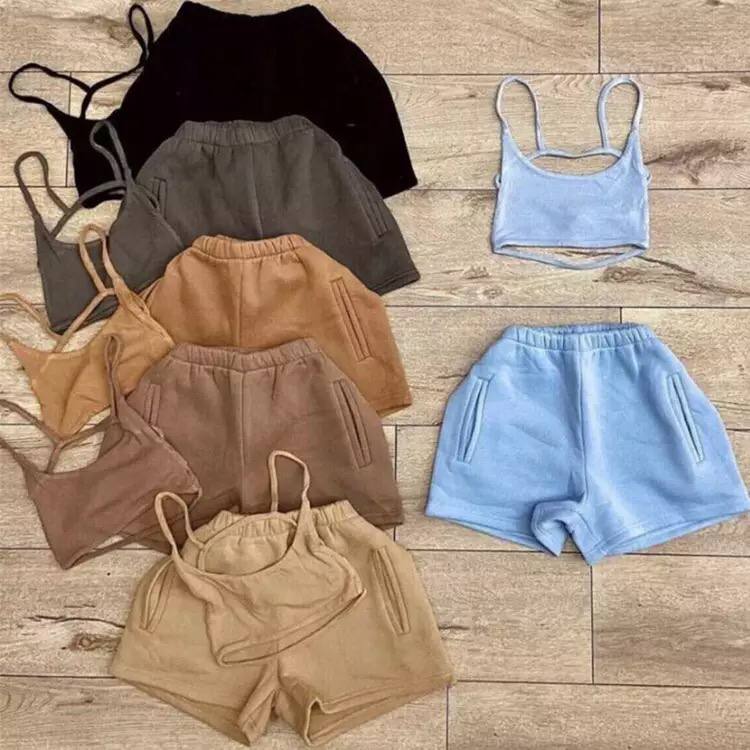 Autumn Women Two Pieces Set Clothing Crop Top Pants Set