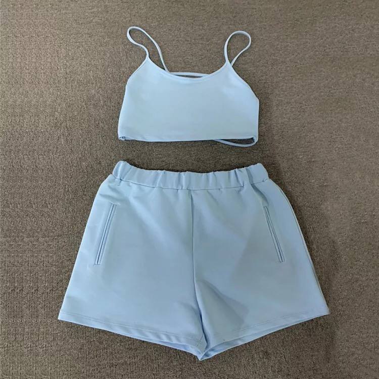 Autumn Women Two Pieces Set Clothing Crop Top Pants Set