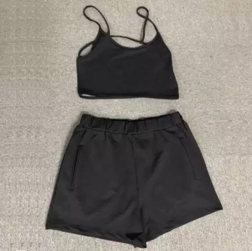 Autumn Women Two Pieces Set Clothing Crop Top Pants Set