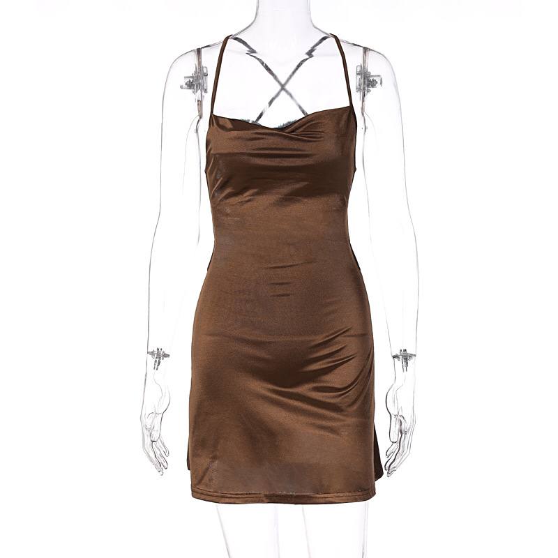 2022 backless suspender Sexy Hip Women’s Stain Party Casual Dresses