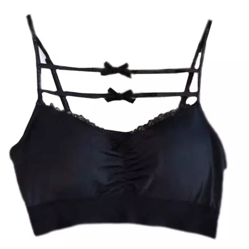 Bow-Knot Suspender Underwear Pure Desire Wind Lace Inner Jacker Female Summer Outerwear Sexy Beautiful Back Tube Top