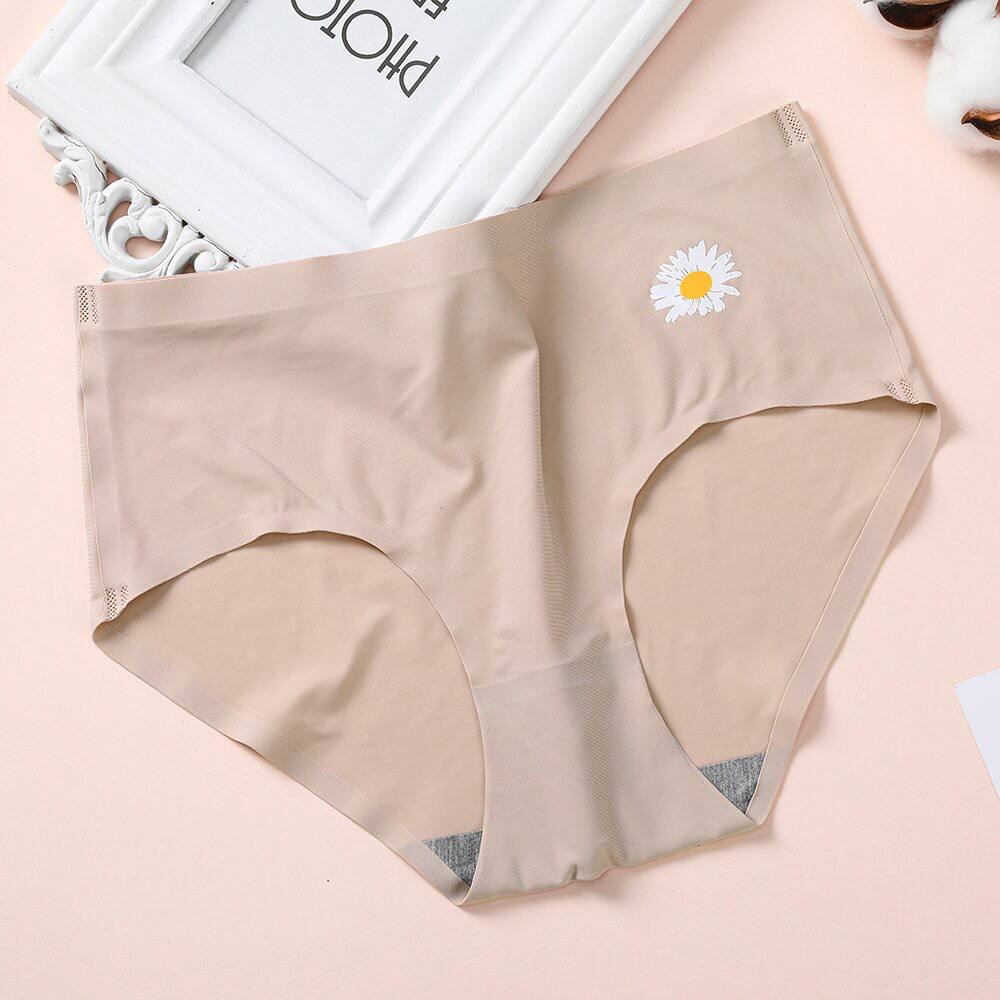 Cute Anti-Bacterial Women Briefs Mid-waist Ladies Panty Sexy Breathable Girl Underwear Seamless Cotton Women's Panties