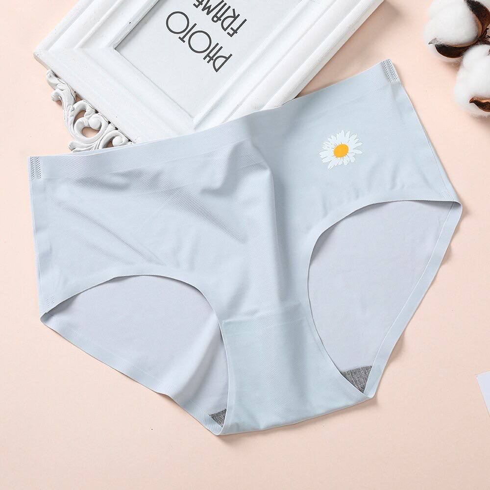 Cute Anti-Bacterial Women Briefs Mid-waist Ladies Panty Sexy Breathable Girl Underwear Seamless Cotton Women's Panties