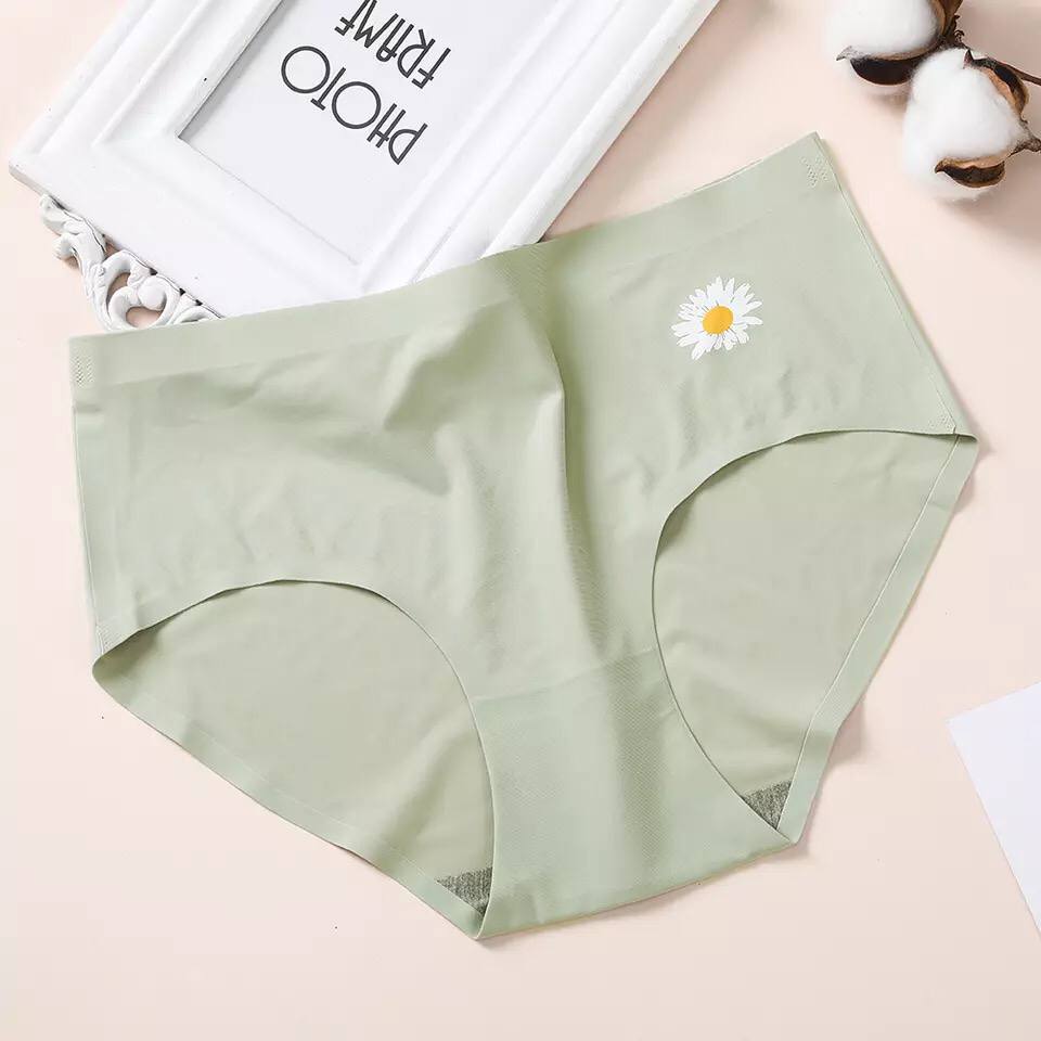 Cute Anti-Bacterial Women Briefs Mid-waist Ladies Panty Sexy Breathable Girl Underwear Seamless Cotton Women's Panties