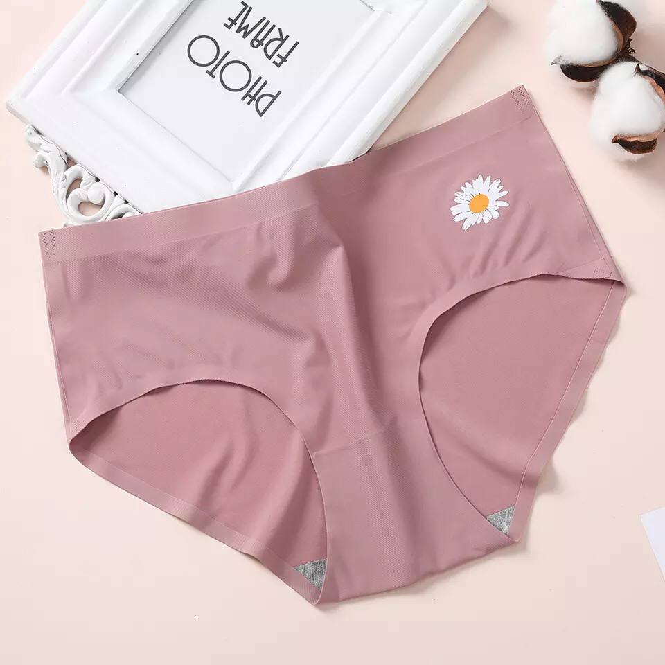 Cute Anti-Bacterial Women Briefs Mid-waist Ladies Panty Sexy Breathable Girl Underwear Seamless Cotton Women's Panties