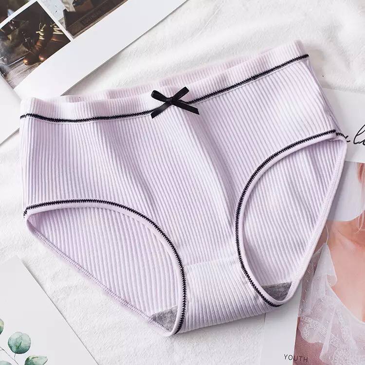 Japanese Color Middle Waist Comfortable Cotton Panties