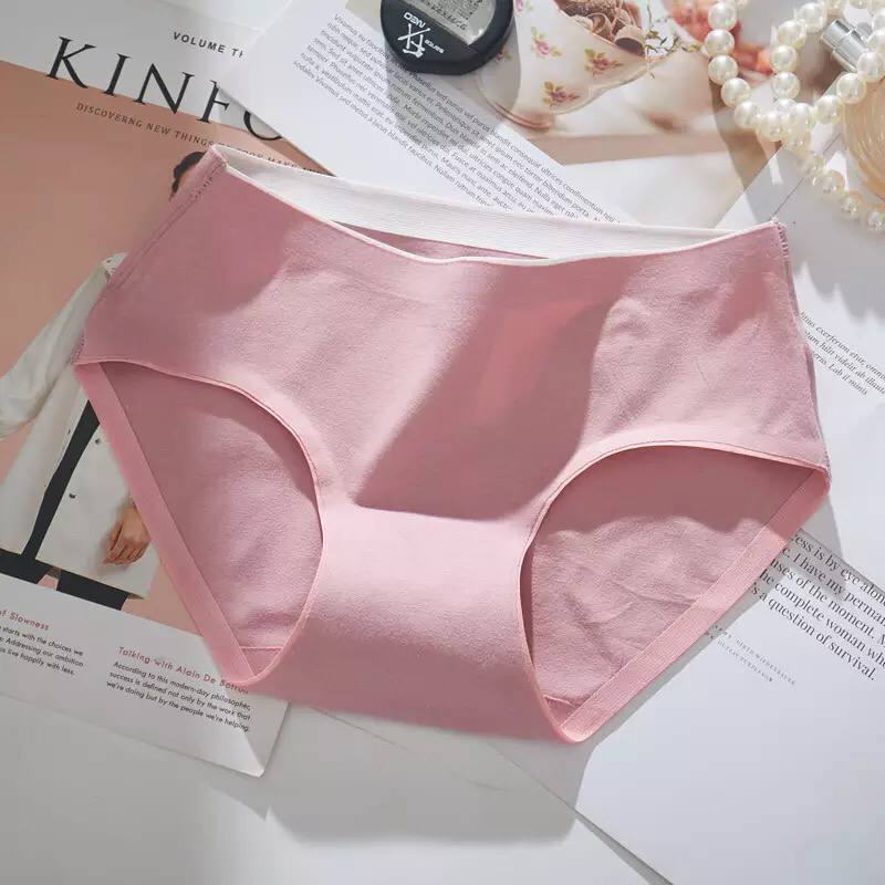 Women's Underwear Cotton Antibacterial Mid-Waist Girls Underwear Graphene Breathable Briefs